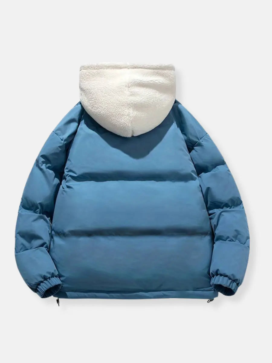 Winter Puffer Hooded Jacket with Inner Lining