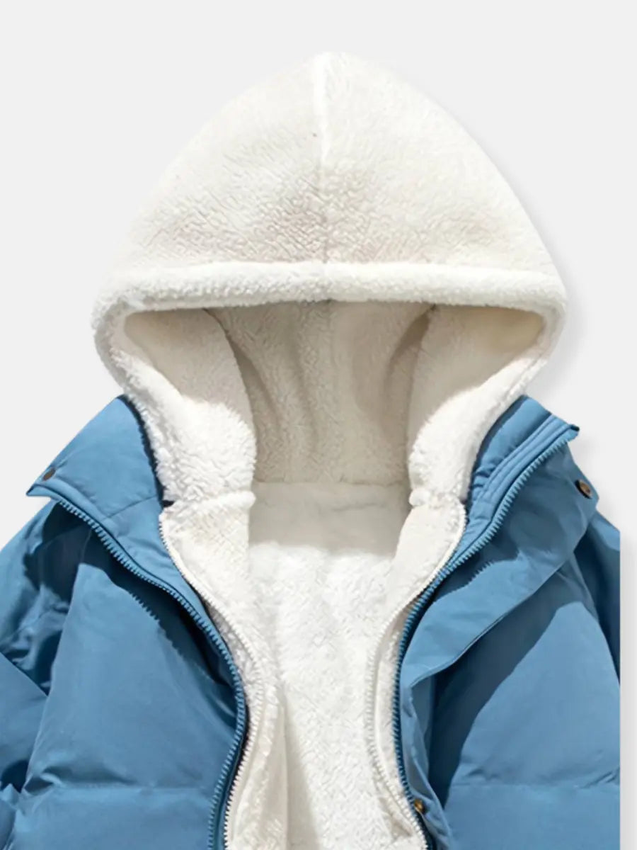 Winter Puffer Hooded Jacket with Inner Lining