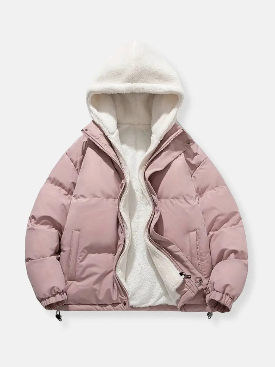 Winter Puffer Hooded Jacket with Inner Lining