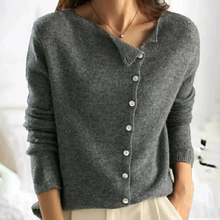 Button-Front Sweater for Women
