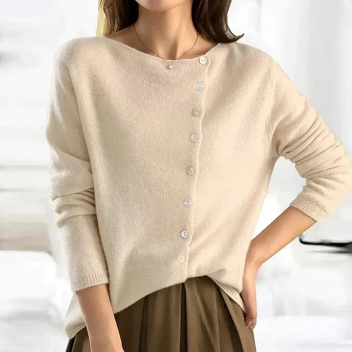 Button-Front Sweater for Women