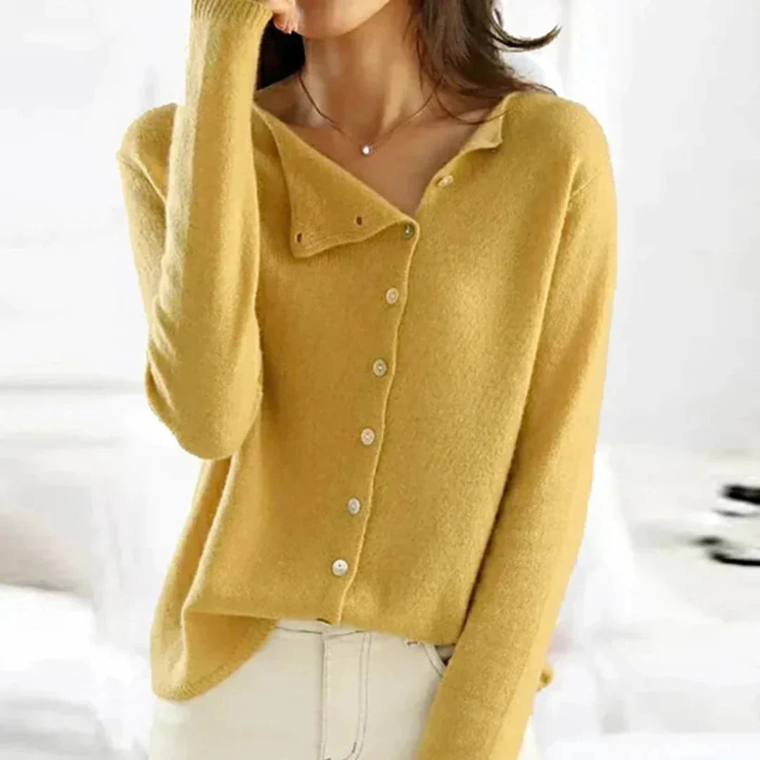 Button-Front Sweater for Women
