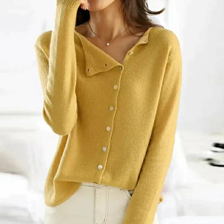 Button-Front Sweater for Women