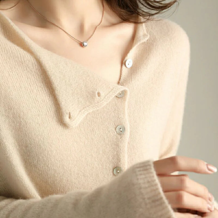 Button-Front Sweater for Women
