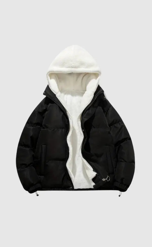Winter Puffer Hooded Jacket with Inner Lining