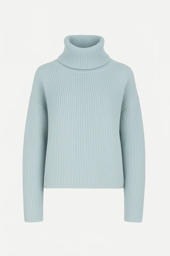 Women's Winter Turtleneck Sweater – Knit Pullover for Cold Weather