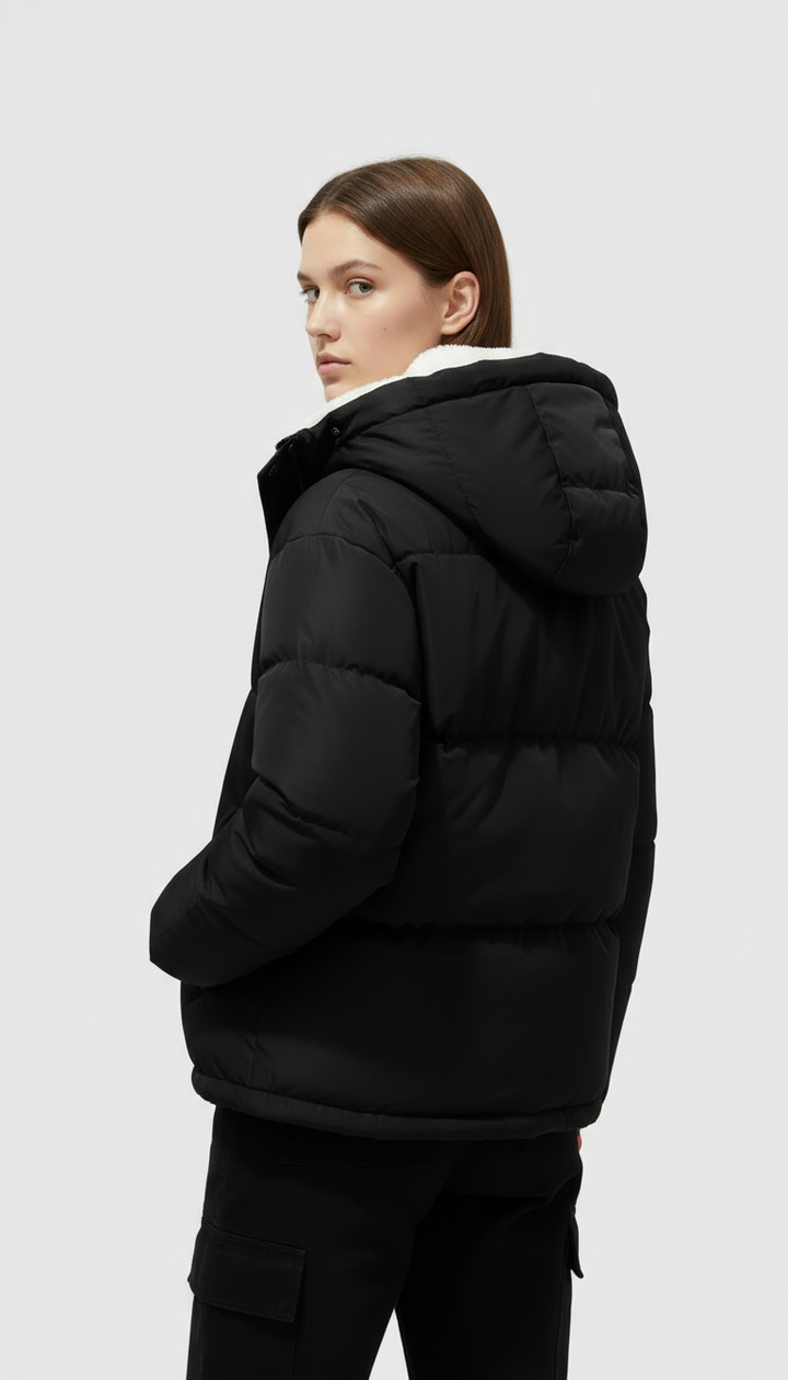 Winter Puffer Hooded Jacket with Inner Lining