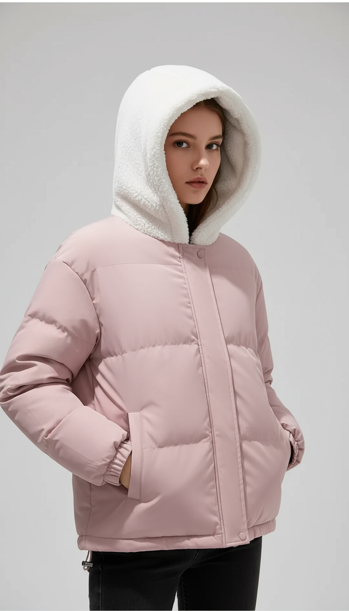 Winter Puffer Hooded Jacket with Inner Lining