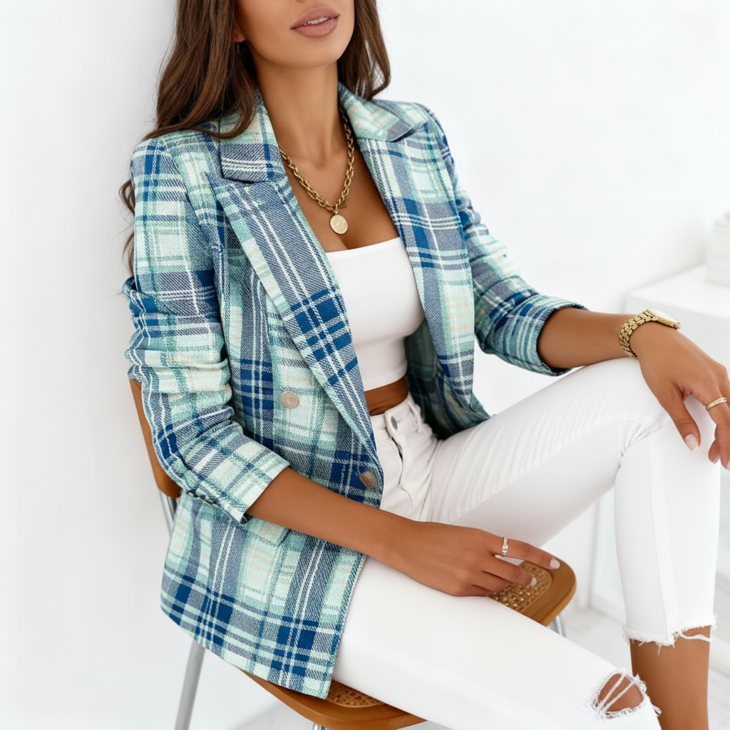 Structured Blazer with Shaped Fit