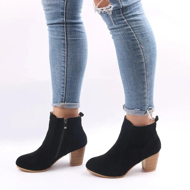 Casual Block Heel Ankle Boots for Women