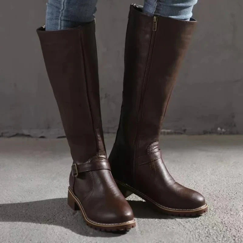 Faux Knee-High Boots for Women